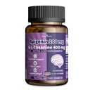 400mg L-Theanine with 200mg Apigenin Supplement for Sleep-Natural Relaxation & Stress Relief - Gluten Free,Non-GMO, Zero Fillers - Made in USA | 60 Veggie Capsules