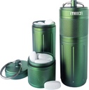 Two Layer Large Pill Organizer, Aluminum Container, Waterproof, can Store Pills Anything Sizes, Vitamins, Cod Liver Oil, Supplements and Medication, Rv Products, Size:1.6 x 1.6 x 4.4 in (Green)