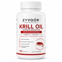 Krill Oil 1000 mg per Serving with Omega-3 EPA DHA, 120 Softgels | Antarctic krill oil with omega-3 EPA and DHA, plus phospholipids, astaxanthin and choline