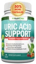 Uric Acid Flush - Herbal Uric Acid Cleanse Supplement - With Tart Cherry, Celery Seed Extract, Chanca Piedra, Devil’s Claw & Green Coffee Bean - Vegan - Supports Gallbladder and Kidney Health