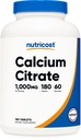 Nutricost Calcium Citrate (1,000mg) 180 Tablets - Vegan, GMO-Free, Gluten-Free, 60 Servings