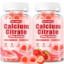 Calcium 1200 mg with Vitamin D3 Gummies: Calcium Citrate Gummies | Extra Strength with Vegan Vitamin D3 5000IU K2 125mcg - Organic Chewable Sugar Free - Easy to Digest for Adults (120Count)