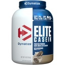 Dymatize Elite Casein Protein Powder, Cookies & Cream, 100% Micellar Casein, 25g Protein, 5.4g BCAAs, 2.3g Leucine, Slow Absorbing for Overnight Muscle Recovery, 4 lb (53 Servings)