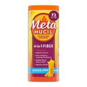 Metamucil 4-in-1 Psyllium Husk GLP-1 Friendly Fiber Supplement, Sugar-Free, 72 teaspoons, Orange Flavored, Daily Fiber Powder for Digestive Health, made with Plant-Based Psyllium Husk Fiber