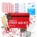 Ready First Aid 107 Piece First Aid Kit for Camping, Hiking and Travel