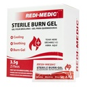 (3.5g) Single Sterile Burn Gel Packets (25/Box) for Travel Emergencies, Burn Gel Dressing for Sunburn, Scalds.