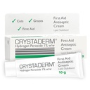 Crystaderm First Aid Cream - Wound Care Cream for Minor Skin Wounds. For Cuts, Grazes And Scrapes. Wound Healing, 10g Tube