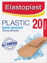 Elastoplast Plastic Water Resistant Plasters (20 Pack) | With Bacteria Shield | All-Purpose First Aid Bandages | Repels Water & Dirt | Strong Adhesion | Breathable Material | Protects Minor Wounds