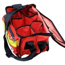 JFA Medical Red Haversack Emergency First Aid Bag with Front Pocket - Empty, Red, 33cm x 12.5cm x 19cm, Classic