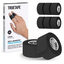 TRUETAPE® Finger Plasters 8 Rolls 2.5cm x 4.5m Black