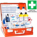 AIESI Medical First Aid Box Attachment 1 with Blood Pressure Monitor for Companies Plus 3 Employees, Aluminium Sign, DM388/DL81 Compliant, Made in Italy