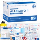 AIESI Replenishment Kit Attachment 1 Without Sphygmomanometer Dressing Pack for First Aid Box Companies Plus 3 Employees, DM388/DL81 Compliant, Made in Italy