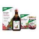 Floradix Iron & Herbs (16.9 oz) & Salus Red Beet Crystals (7 oz) - Iron Supplement for Healthy Energy Support* & Organic Nutritional Beet Root Drink Mix