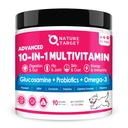 NATURE TARGET Dog Vitamins Powder, Probiotics & Digestive Enzymes for Gut Health, Glucosamine & Chondroitin & Omega 3, Complete Supplement for Homemade Dog Food, Joint & Skin & Immune Support | Probiotics & Digestive Enzymes for Gut Health, Glucosamine & Chondroitin & Omega 3, Complete Supplement for Homemade Dog Food