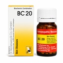BC 20 Skin Care Tablets | Biochemic Combination for Skin Diseases, Acne, Pimples, Eczema & Itching Relief | Homeopathic Medicine for Healthy Skin Support | 20g Bottle