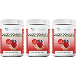 Cardio Complete - Heart Health Support Powder Supplement - 3-in-1 Nitric Oxide Booster with 5,000 L-Arginine, 1,000mg L-Citrulline, and Hawthorn Berry