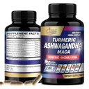Organic Cadane Ashwagandha Supplements - Memory, Immune System & Strength Support - 7in1 Concentrated with Turmeric, Maca Root, Berberine & More - 90 Vegan Capsules for 3-Month Supply