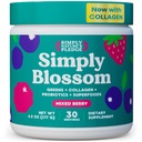 Simply Blossom Nutrition - Daily Greens & Superfood Powder + Collagen + Probiotics for Women's Digestive Health & Bloating Relief. Help Your Health Bloom - 30 Day Supply