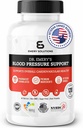 Dr Emery's Blood Pressure Support Supplement with Magnesium, Zinc, Vitamin D3, & Potassium, Vegan-Approved, Sugar-Free, Formulated by Clinical Pharmacist, 120 Capsules, 30 Day Supply