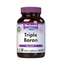 Bluebonnet Triple Boron 3 mg Trace Mineral Bone Support - Boron Supplement for Men & Women with Citrate Aspartate & Glycinate - Vegan, Non-GMO - 90 Vegetarian Capsules, 90 Day Supply