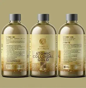 Golden - Pure Atomic Colloidal Gold Solution for Enhancing Wellbeing and Mental Clarity - Premium Ionic Supplement for Natural Health