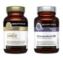 Quality of Life Features Kinoko Gold AHCC and Resveratrol SR Sustained Release Formula - Immune, Healthy Aging Bundle
