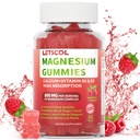Magnesium Glycinate Gummies 800mg Per Serving, Sugar Free Magnesium Supplement with Magnesium Malate, Calcium, Vitamin D3, B6, CoQ10 for Calm Support & Zzz for Adults Kids
