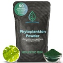 Holistic Bin Marine Phytoplankton Powder | Cultivated in Nordic Seawater | Microalgae Superfood | Natural Source of Omega-3, Chlorophyll & Amino Acid | Premium Marine Nutrition Supplement | 50 Grams