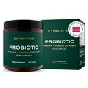 CYMBIOTIKA Probiotic + Prebiotic, 60 Billion CFU - 19 Strains, Gut Health Supplement for Women & Men, Immune Support, Digestive Health, & Gut Balance, 90 Capsules, 1 Month Supply, Made in USA