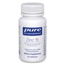 Pure Encapsulations Zinc 15 mg - Zinc Picolinate Supplement for Immune System Support, Growth & Development - for Wound Healing* - 30 Capsules