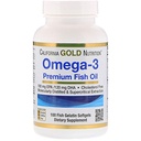 California Gold Nutrition Omega-3 Premium Fish Oil by California Gold Nutrition, Concentrated Formula with EPA & DHA, Support for Optimal Lipid Profile, Gluten Free, 100 Fish Gelatin Softgels - 2 Pack