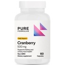 PureFormulas Cranberry 500 mg - Supports Kidney and Urinary Tract Health - Antioxidant Supplement for Immune Protection and Cellular Health - Cranberry Pills for Women & Men - Non-GMO - 60 Capsules