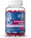 Mommy's Bliss Kids Elderberry Gummies, Supports Immunity with Black Elderberry, Zinc & Vitamin C, Gluten Free & Vegan, Age 2 Years+ (60 Count)
