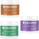 Amla Powder, Green Tea Superfood Supplement with Pumpkin Spice & Indian Gooseberries & Elderberry, Organic, Vegan, 30 Servings