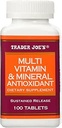 Trader Joe's Multi Vitamin & Mineral Antioxidant 100 Tablets