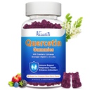 Quercetin with Bromelain Gummies, Quercetin with Vitamin C Zinc & Elderberry for Immune System & Allergy, Chewable & Vegan Gummies, 60 Cts