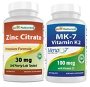 Zinc Citrate 30 mg & Vitamin K2 (MK7) with D3