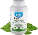 One Planet Nutrition Moringa 500 mg Veggie Capsules (120 Servings), Raw Organic Moringa Leaf, Packed with Vitamins, Minerals, and Plant Proteins for Nutritional Support, Non-GMO, Vegan, Gluten-Free