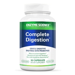 Enzyme Science Complete Digestion - Digestive enzymes for women and for men with probiotics - 3-in1 Gut Health Support for Digestion - Digestive health – Enzimas digestivas y probioticos - 30 Capsules