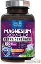 Magnesium Complex 500mg per Serving - Max Absorption Magnesium Powder Capsules for Muscle, Nerve, Bone and Heart Health Support, High Absorption Citrate Complex, Gluten Free, Non-GMO - 120 Capsules