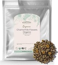 Starwest Botanicals Organic Chamomile Flowers Whole - Dried Loose Leaf Herb for Tea, Herbal Lotions, & Baking, Sourced from Egypt, Certified Kosher, Non-GMO - Bulk 1 lb Bag