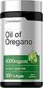 Horbäach Oregano Oil | 4000mg | 300 Softgel Capsules | Naturally Occurring Carvacrol Pills | Non-GMO and Gluten Free Extract Supplement
