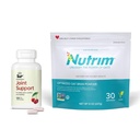 Sur Nutrim Oat Bran Powder with 750mg Beta Glucan per Serving Joint Support FruiteX-B Tart Cherry Capsules Bundle