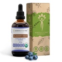 Secrets of the Tribe Bilberry Fruit Alcohol-Free Liquid Extract, USDA Organic Bilberry (Vaccinium Myrtillus) Dried Fruit Tincture Supplement (4 FL OZ)