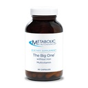 Metabolic Maintenance The Big One - Once Daily Iron-Free Multivitamin Mineral Supplement - Folate, B Vitamins, Biotin, Antioxidants + Vitamin K, Immune Support Nutrients Vitamin A + C (90 Capsules)