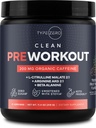 Type Zero Clean Pre Workout (11.3 oz, Fruit Punch) + Beet Root + L-Arginine + L-Citrulline, 2G Arginine, L-Citrulline Malate, Beta A, Sugar Free, Organic Caffeine Preworkout for Men & Women