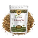 Organic Way St. John's Wort Cut & Sifted (Hypericum perforatum) - Herbal Tea | European Wild-Harvest | Organic, Kosher & USDA Certified | Vegan, Non GMO & Gluten Free | Origin - Albania (1/4LBS / 4Oz)