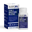SleepXL Sleep Supplement Non-Habit-Forming Formula - Fall Asleep Faster & Sleep Longer - 5 key ingredients include Melatonin, L-Theanine, Chamomile, Magnesium & Vitamin B6 (60 Capsules, 30 Servings)