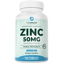 PurePremium Natural Zinc 50mg Supplements for Men/Women - GMP-Certified High Potency Vitamin Zinc Citrate/Oxide for Adults, Immune Antioxidant, Energy Support - 100 Tablets