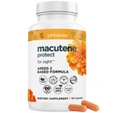 Macutene Protect Eye Vitamins for Macular Support Areds 2 with Lutein and Zeaxanthin Supplements (25mg/5mg) – Doctor Formulated Bilberry Supplement for Eyes, Lab Tested, Vegan (60 Capsules)